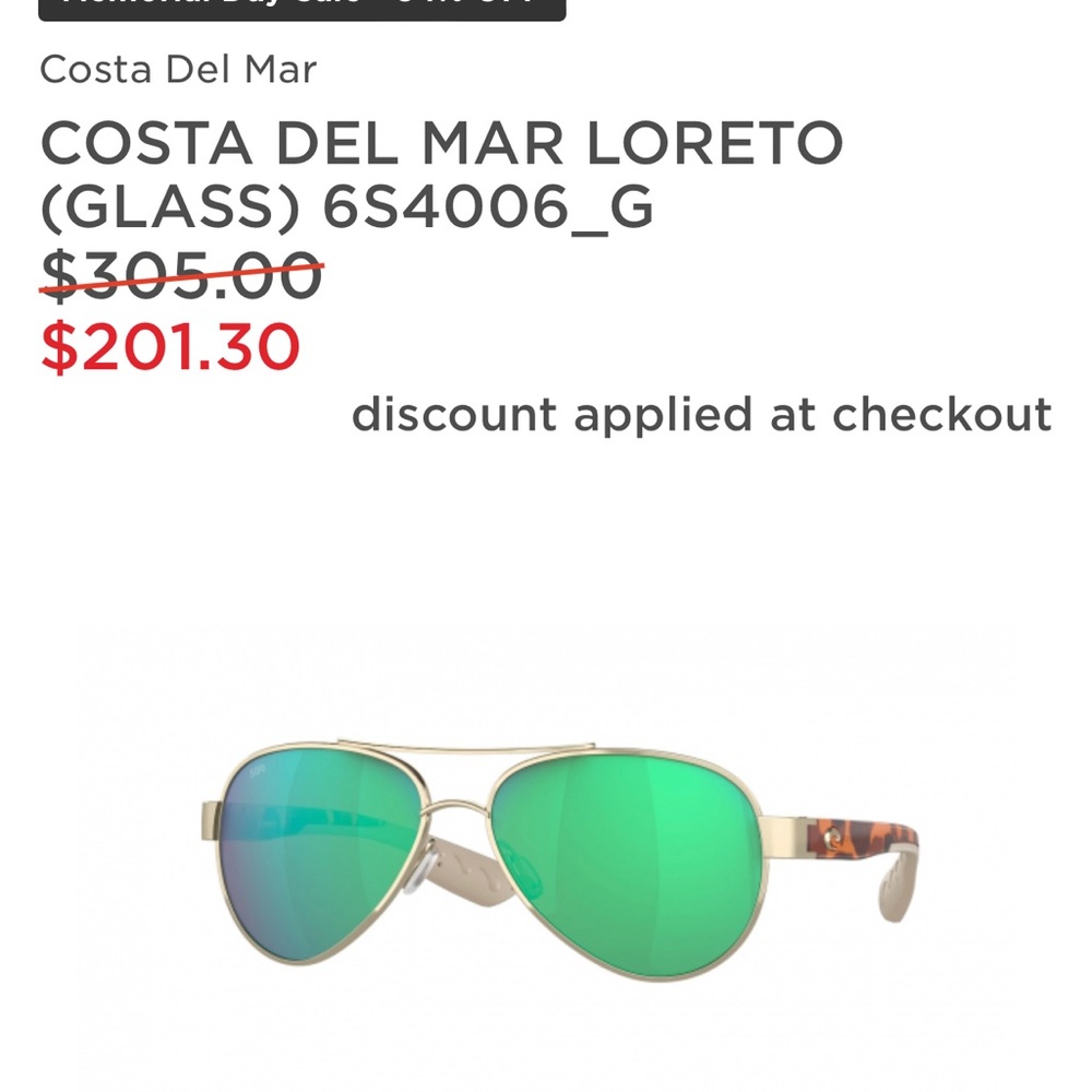 New Loreto Costa sunglasses